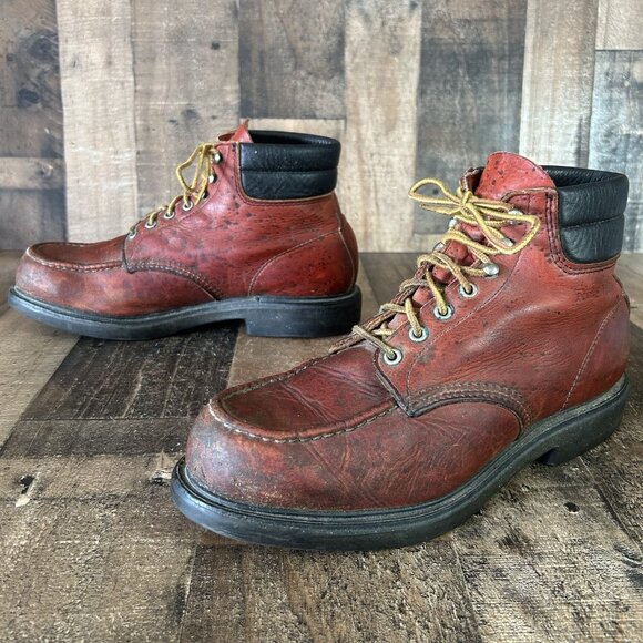 Red Wing 204 Vintage Plain Toe Supersole Work Boots Mens 11.5 D - Picture 2 of 12